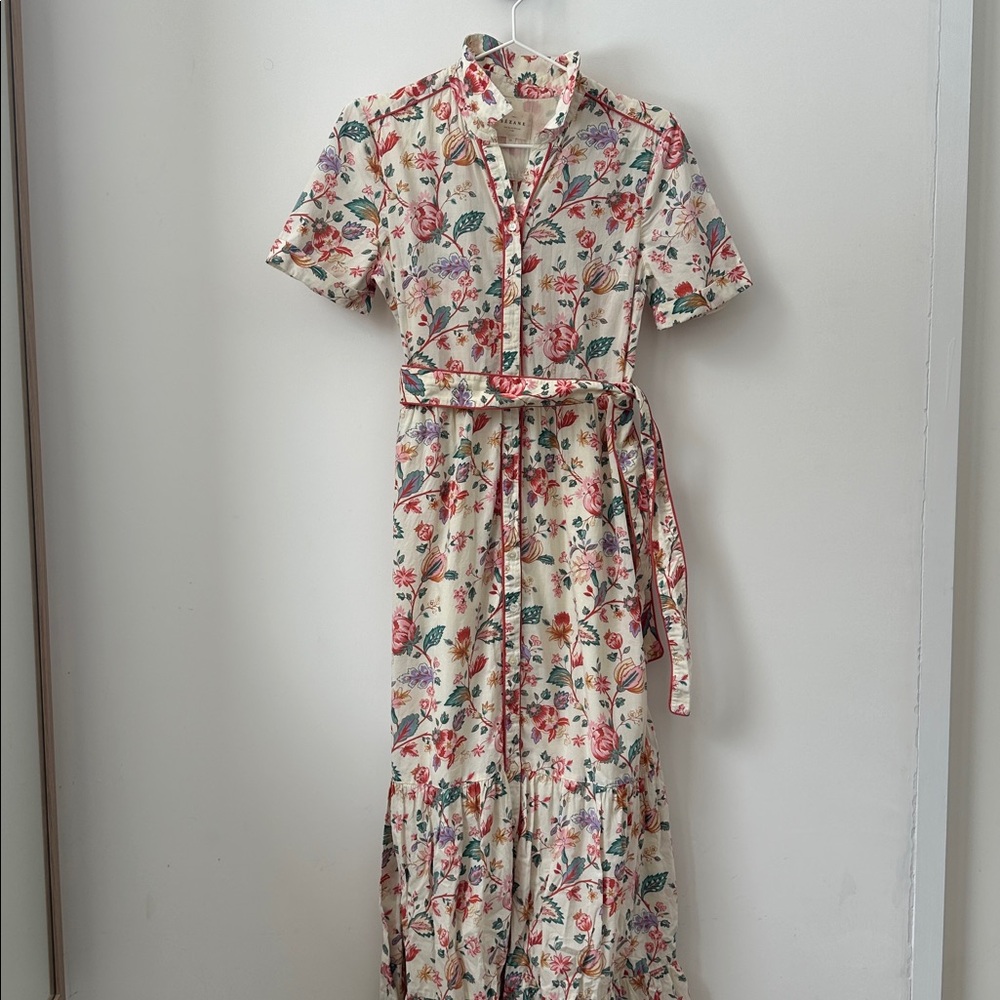 Sezane Multicolor Floral Maxi Dress size 34